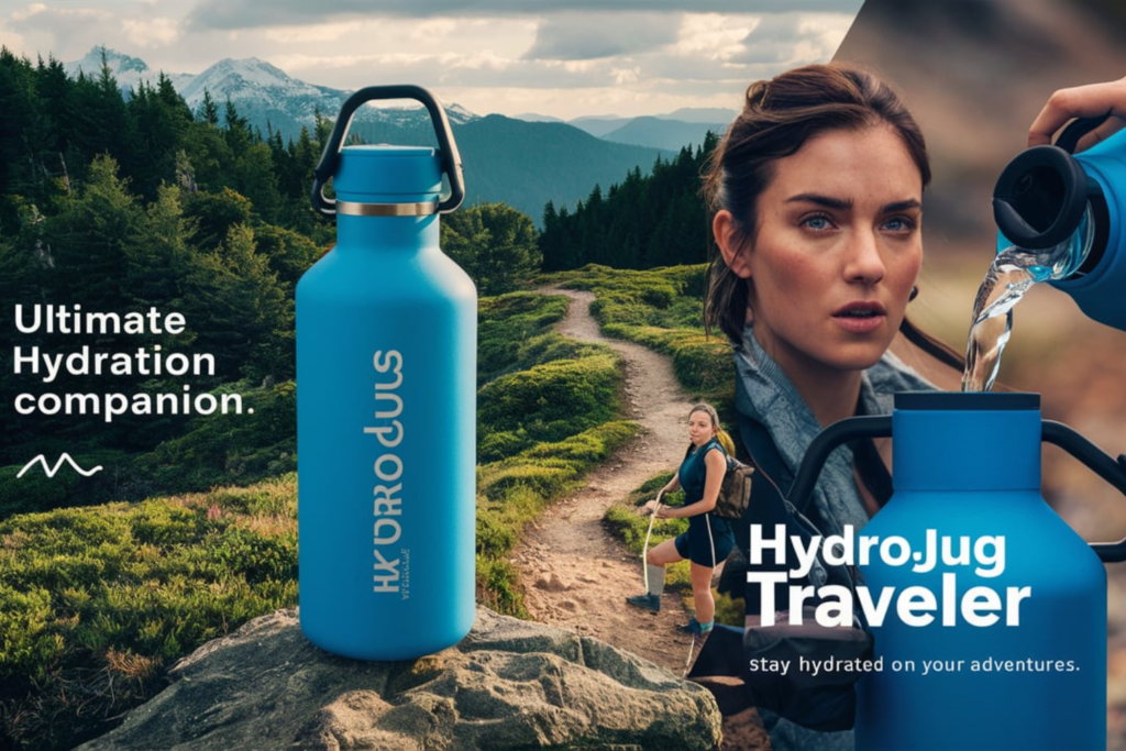 "HydroJug Traveler: The Ultimate Hydration Companion for Your Adventures"